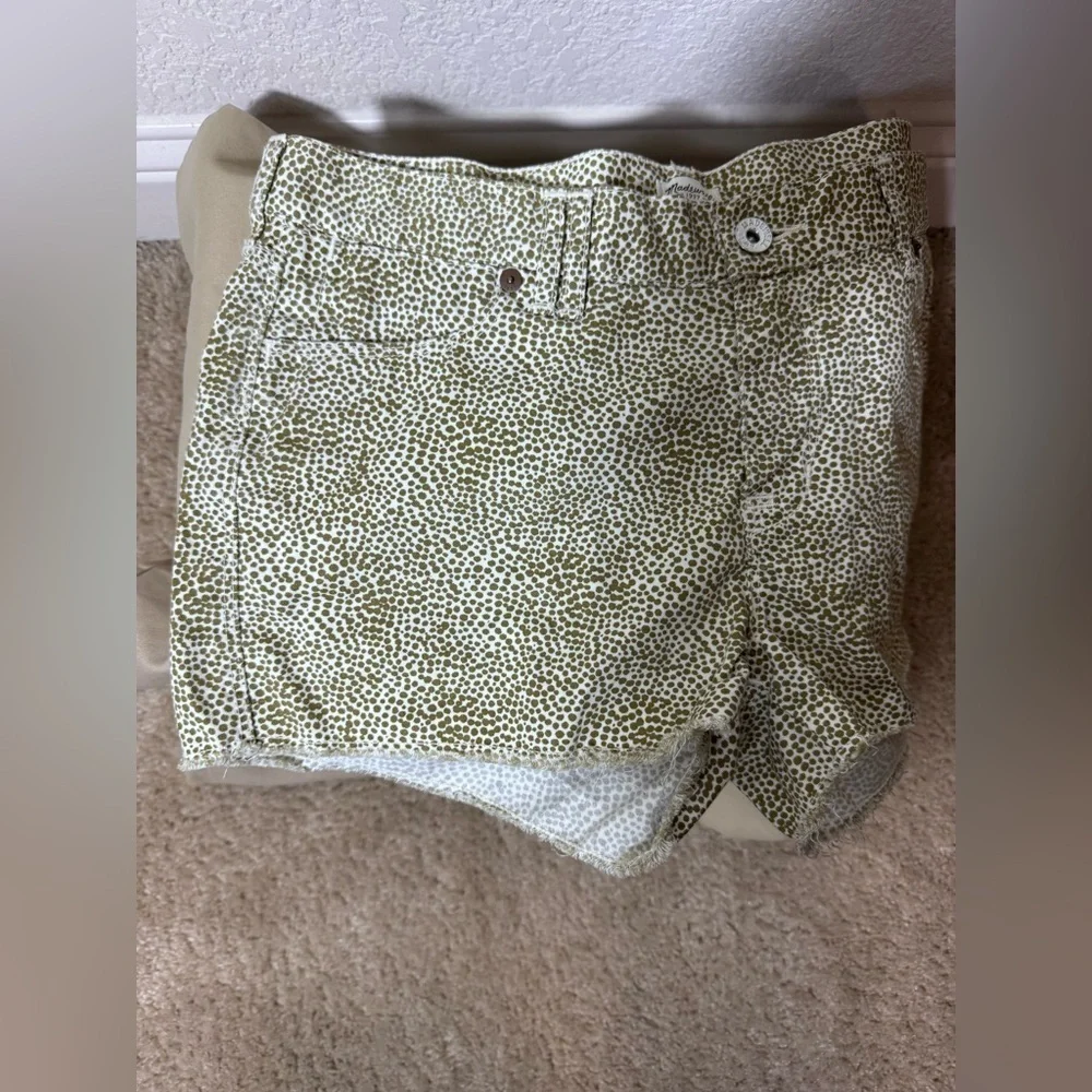 Madewell Women’s Shorts Raw Hem Safari Dot Size 27 - Picture 6 of 6